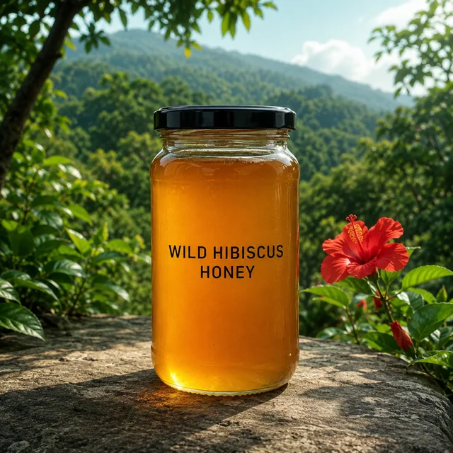 Wild Hibiscus honey